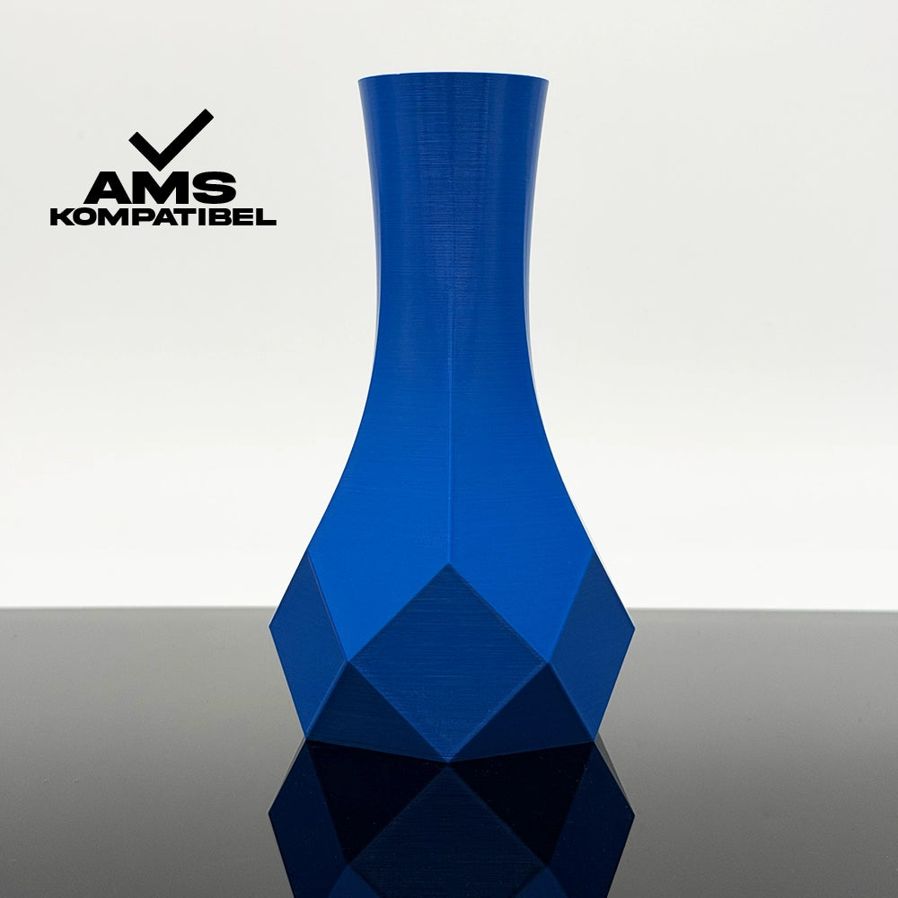3D Gedruckte Vase aus ABS+ Blau von Filament Unger