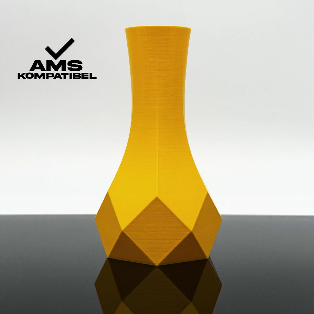 3D Gedruckte Vase aus ABS+ Gelb von Filament Unger