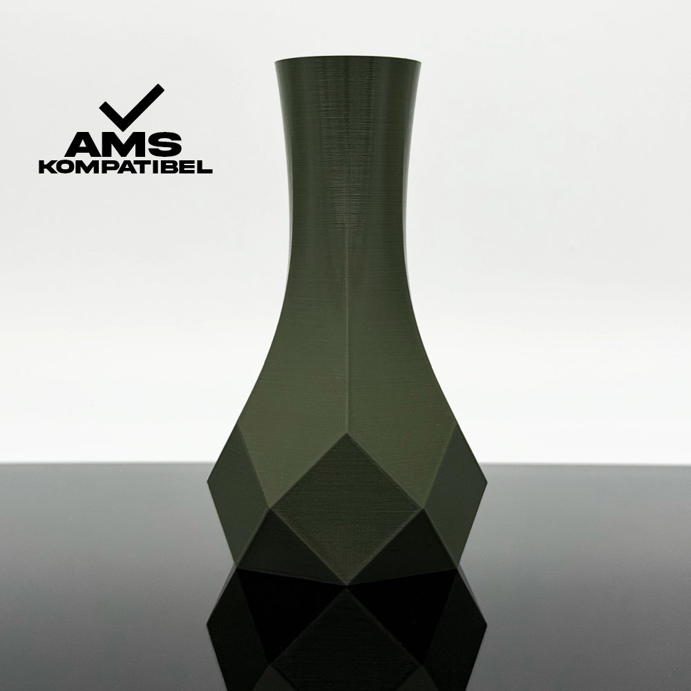 3D Gedruckte Vase aus ABS+ Oliv von Filament Unger