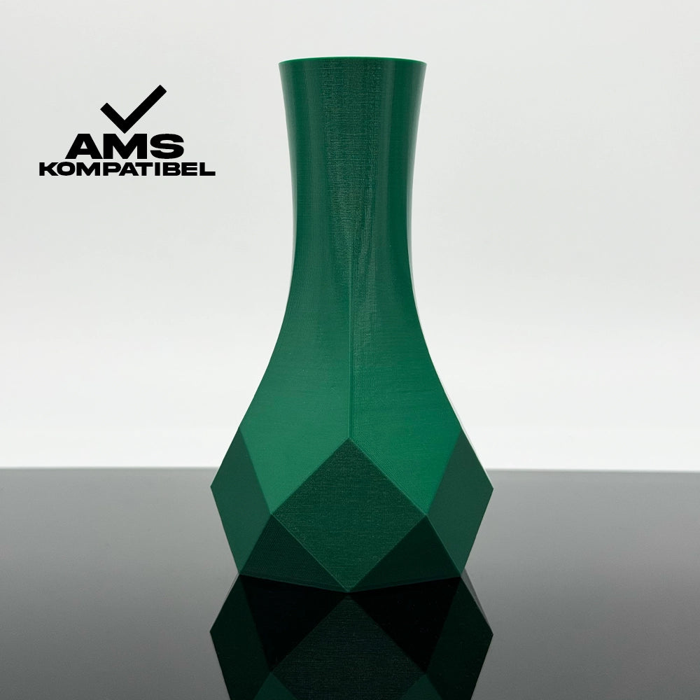 3D Gedruckte Vase aus PETG Grün von Filament Unger