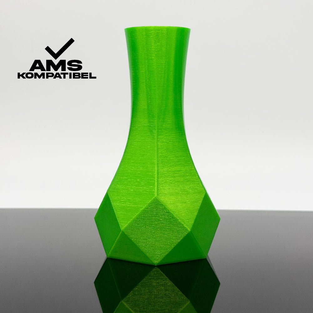 3D Gedruckte Vase aus PETG Transparent Grün von Filament Unger