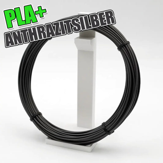 Próbka PLA+ antracytowo-srebrna