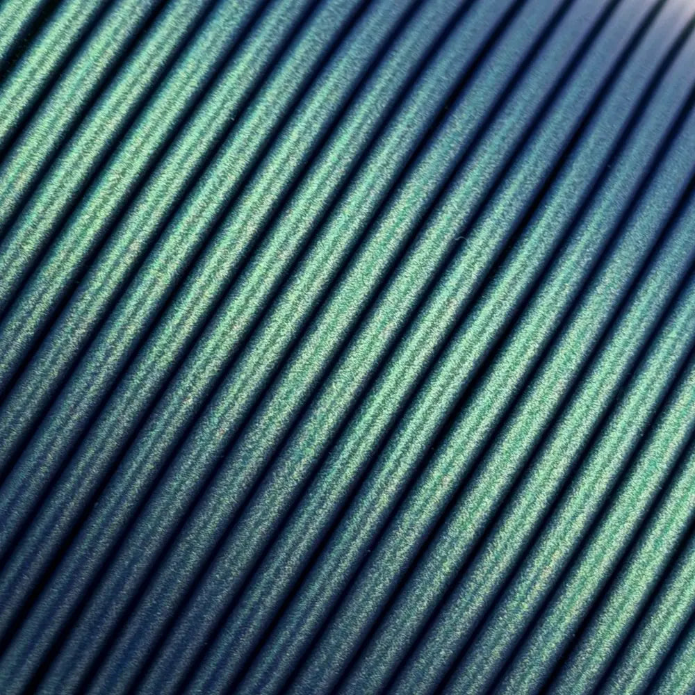 Filament Nahaufnahme von PLA+ Flip Flop Grün Gold. Hersteller Filament Unger