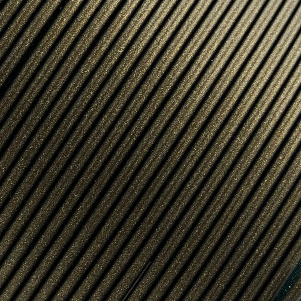 Filament Nahaufnahme von PLA+ Galaxy Schwarz. Hersteller Filament Unger