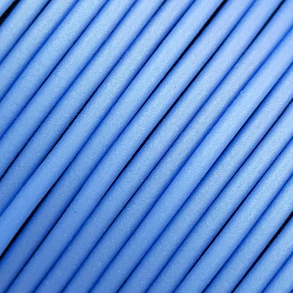 Filament Nahaufnahme von PLA+ Glimmer Blau. Hersteller Filament Unger