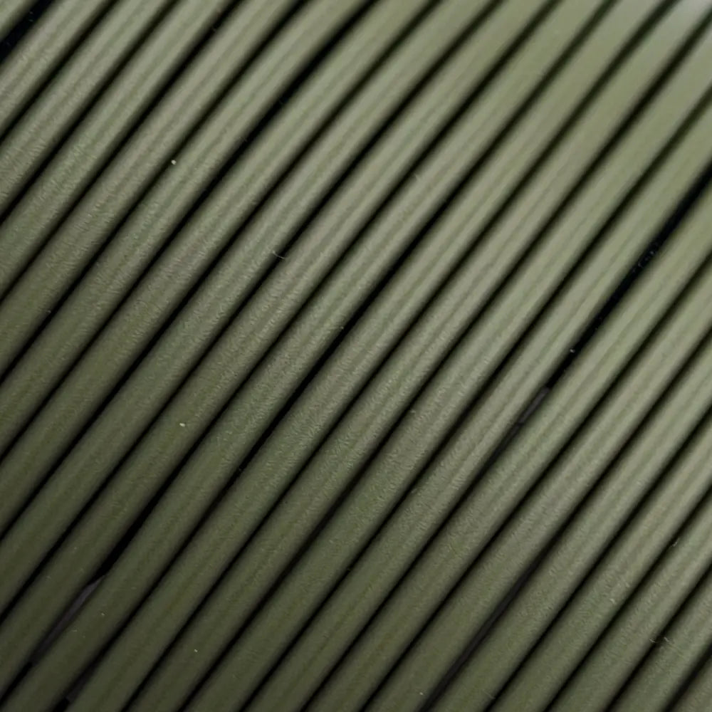 Filament Nahaufnahme von PLA+ Oliv. Hersteller Filament Unger
