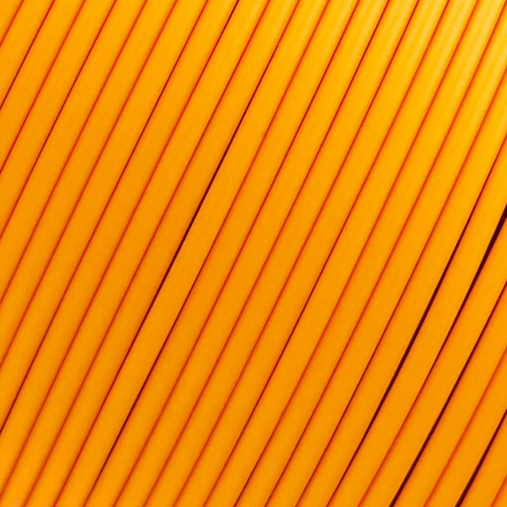 Filament Nahaufnahme von PLA+ Orange. Hersteller Filament Unger