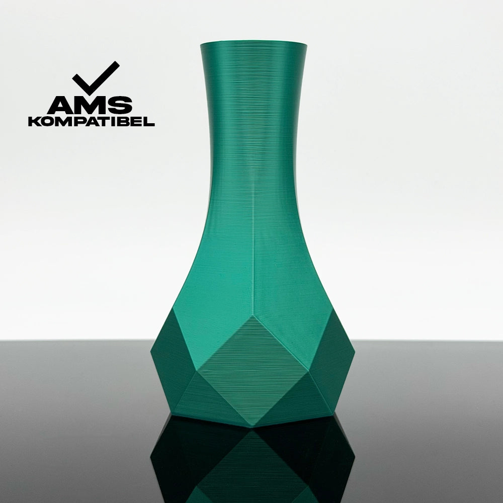 3D Gedruckte Vase aus Silk Grün von Filament Unger