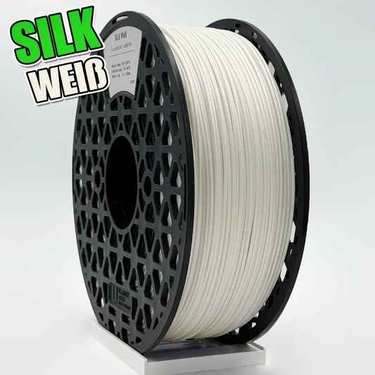 Silk Weiß – 1,75 mm schimmerndes weißes Filament für 3D-Drucker