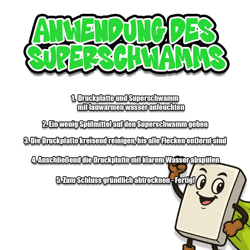 Super Schwamm 3D-Drucker Reinigungsschwamm Anleitung - Filament Unger