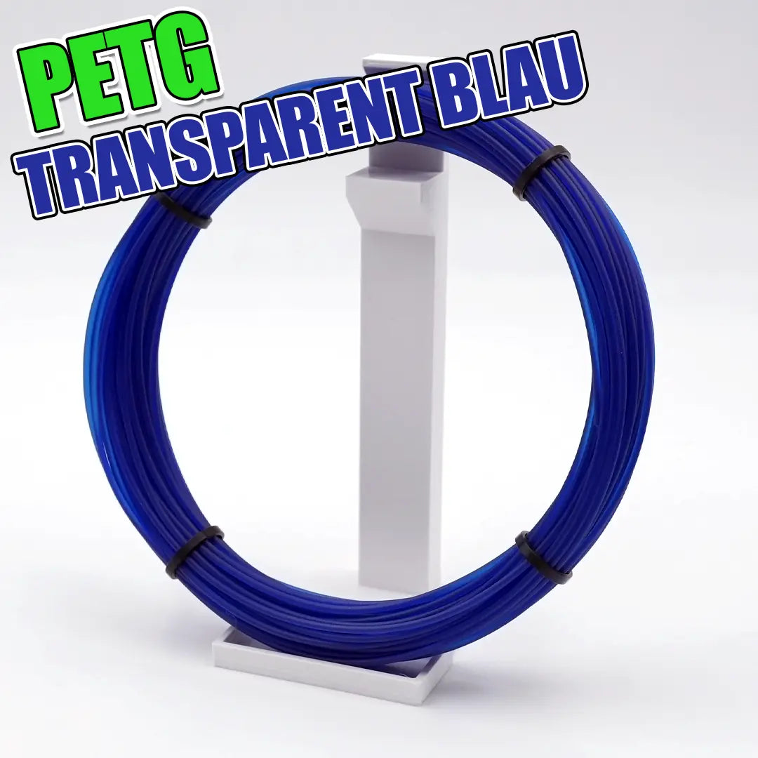 PETG Transparent Blau Sample - Filament Unger