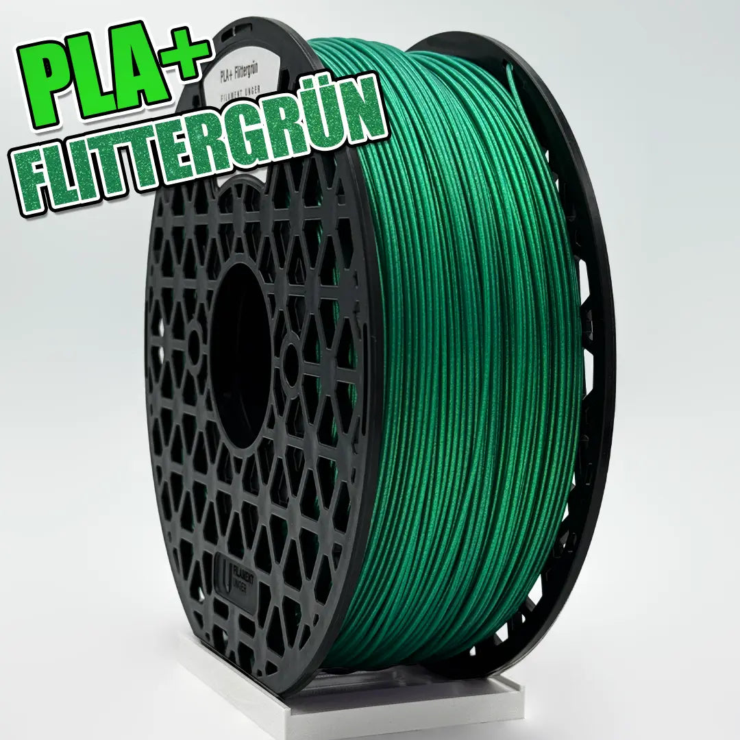 PLA / PLA+ Glitzer Grün (Flittergrün) - Filament Unger