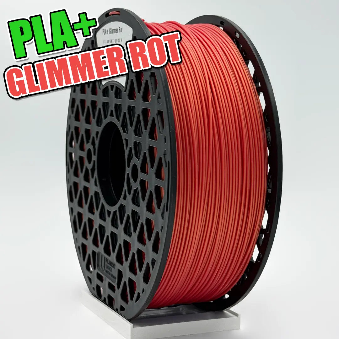 PLA / PLA+ Glimmer Rot - Filament Unger
