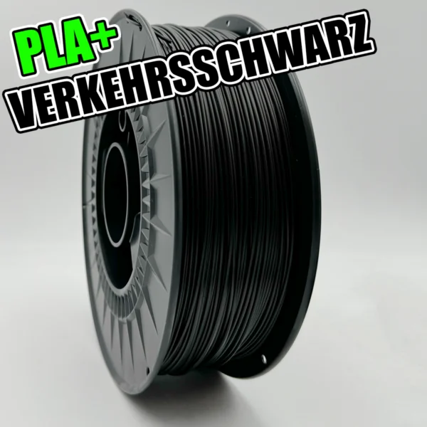 PLA+ Verkehrsschwarz Filament für AMS - Made in Germany Filament